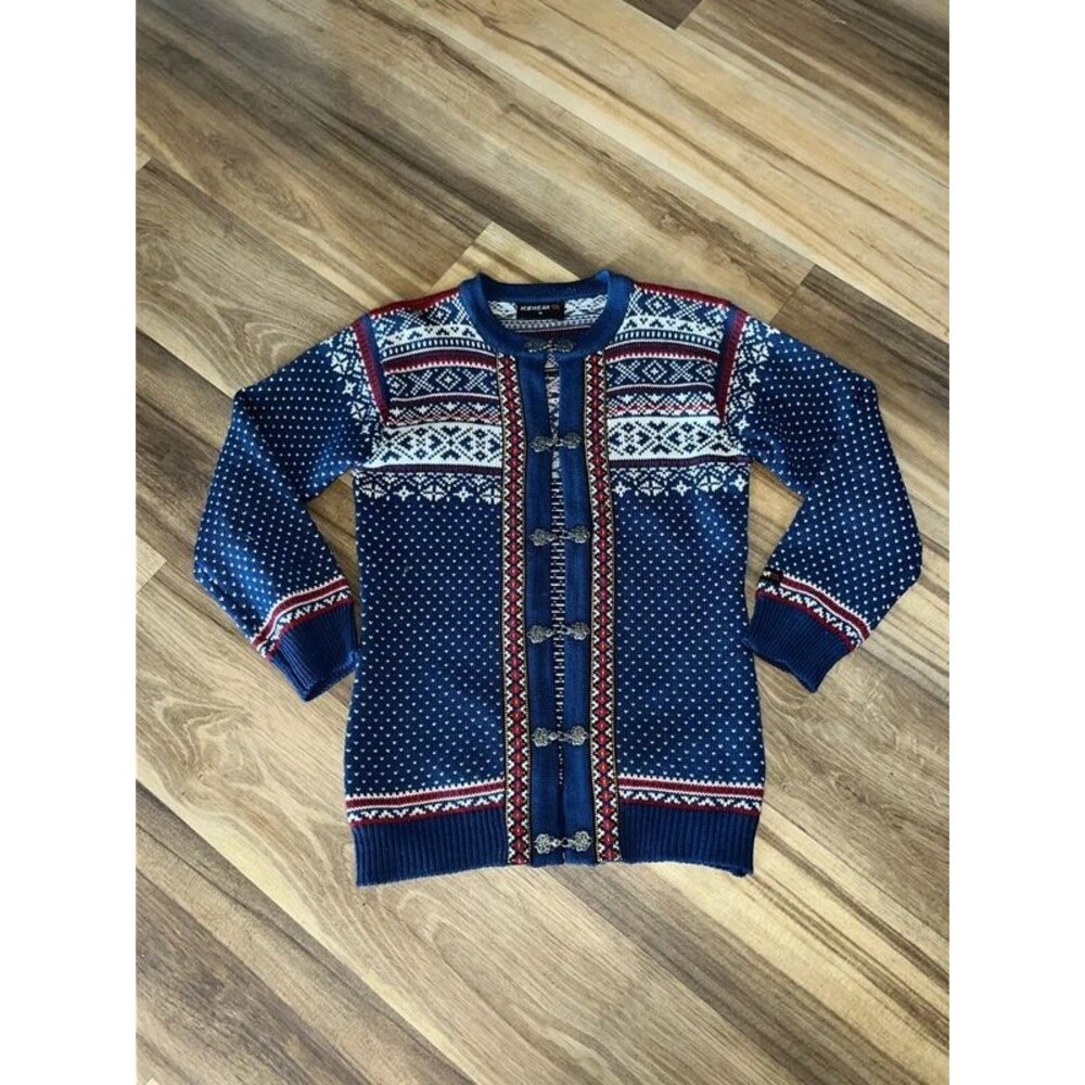 Icewear Cardigan 100% Wool Sweater medium